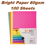 A4 Bright/Neon Paper 100 Sheets 80gsm 